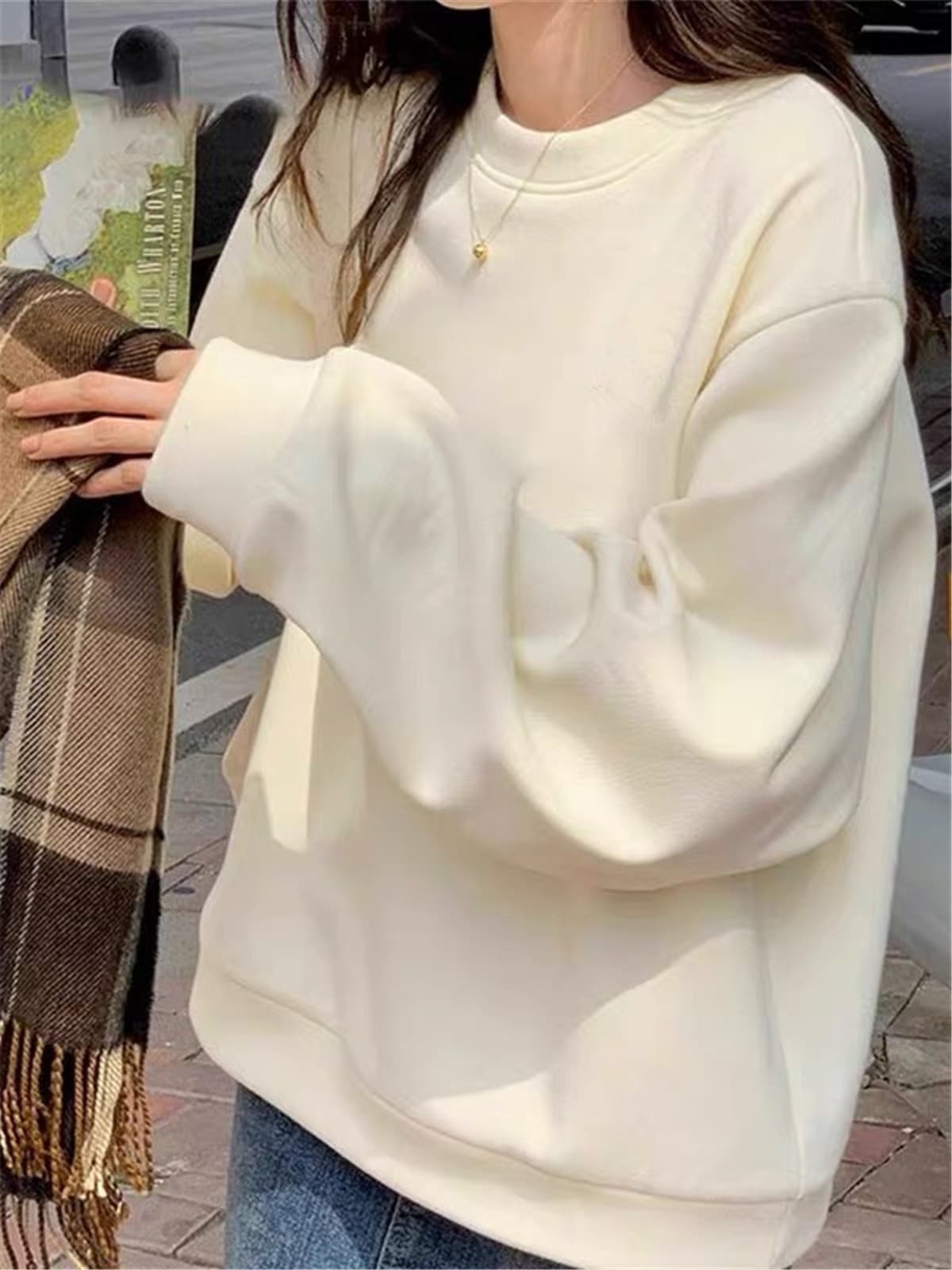 きれいめカジュアル ゆったりシルエット 上質スウェット